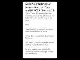 My Anderson Wheel and Miles Axlerod’s lines for @Kirby_Tankson_39