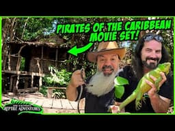 FINDING RARE REPTILES IN DOMINICA! Pirates of the Caribbean movie sets!