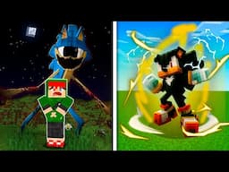 VIREI O SHADOW E LUTEI COM SONIC.EYX NO MINECRAFT!!