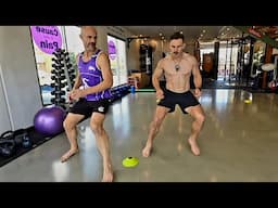 DEVELOP Your Agility! Forward, Backward  & Lateral Barefoot Landing Drills PART 2 | Ninja & Jason