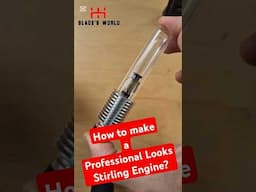 How to make a Professional Looks Stirling Engine? #shorts  #diyprojects #homemade