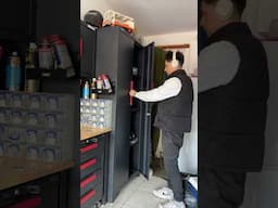 Come clean my disgusting garage with me! 🫧 #automotive #tools #garage #mechanic #workshop