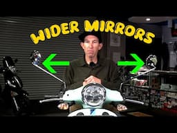 Installing Wider Vintage Style Mirrors on a Modern Vespa