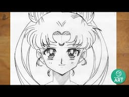 How to Draw Sailor Moon – Step by Step Tutorial for Beginners!