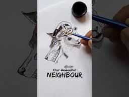 Humara Dogla Padosi 🐭 #artshorts #artvideos