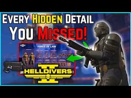 Every Detail In Force of Law Trailer + Easter Eggs Helldivers 2 New Warbond