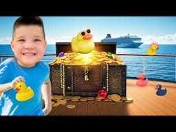 Caleb's CRUISE SHiP Scavenger Hunt: Finding Hidden Treasures (Cruise Ducks)