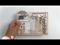 Double Pockets Tutorial NO Fuss CUTTING ✂️ SCRAP STRIPS Junk Journal Summer File Folder