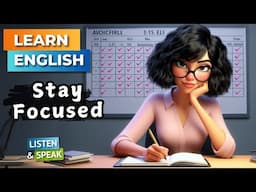 How To Stay Focused?  | Improve Your English | English Listening Skills - Speaking Skills.