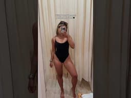I FOUND THE PERFECT ONE PIECE 🖤 #swimsuit #onepiece #shorts