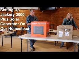 Jackery Solar Generator Setup On The Homestead