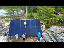 Off Grid Solar Power Installation on a Remote Island