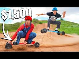 $150 vs $1,500 Mountain Boards *Budget Challenge*