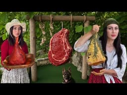 Slow-Cooked Lamb Steak with Creamy Mashed Potatoes | Authentic Village Recipe
