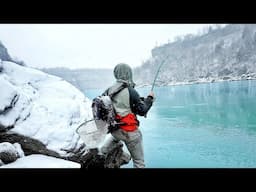3 Days Braving Brutal Winter Conditions for Legendary River Fish
