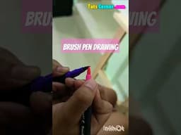 Brush Pen Drawing | Barbie Girl | #Chippu aka #Kalhara #Shorts