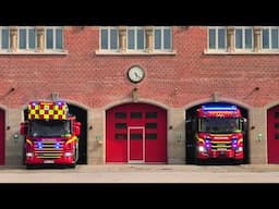 ST.CENTRUM (1410+1430) TRAFIKOLYCKA räddningstjänsten syd brandbil i udrykning fire truck respond