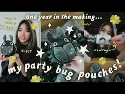 PARTY BUG POUCH OFFICIAL LAUNCH! | Process of Manufacturing + ONE YEAR LATER | Tiffany Weng