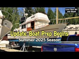 Update - Boat Prep Begins for Summer 2025! 1976 CHB 34 Foot Trawler