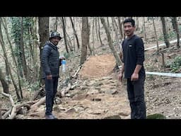 Helping to build the trails in Switzerland park areas