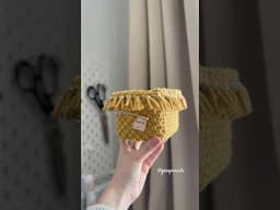 New Tutorial!Continuing the #macramé basket series - neat, square-shaped design and a solid bottom