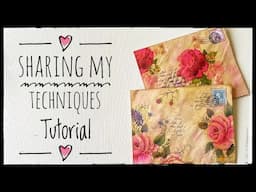 Shabby Style Envelope - Envelope Making  - Tutorial