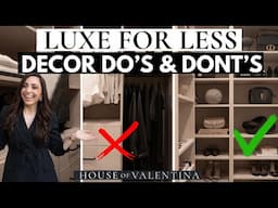 How to Create a Luxe Closet for Less! Decor Tips & Tricks!