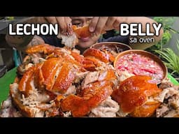 LECHON BELLY SA OVEN | PORK DINUGUAN | OUTDOOR COOKING | MUKBANG PHILIPPINES
