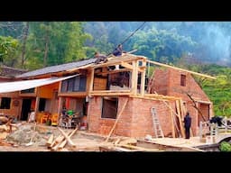 After graduating from college~ I came home and built a new house with a garden with my father