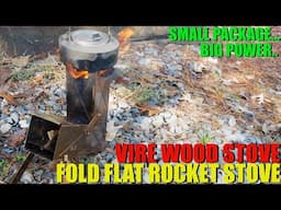 Fold FLAT Rocket Stove?! - Vire Wood Stove