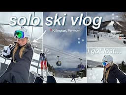 COLLEGE SKI TRIP! *i got lost lol* ⛷️❄️ day trip to killington, vermont!! winter vlog + ski with me!