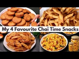 4 New & Easy Snacks Recipes For Tea-Time | Yummy Tea-Time Snacks Recipes