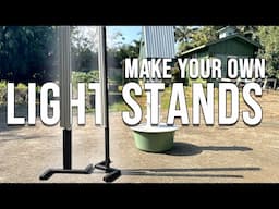How To Make Simple, Sleek, Inexpensive, D.I.Y Tower Garden Singe And Double Light Stands