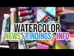 Watercolor News! with Bonus Cat News! - Holbein, Rosa Gallery, Roman Szmal, Sennelier... and More! 🎨