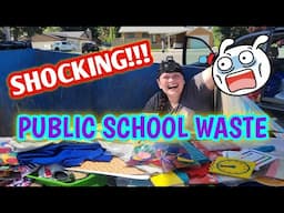 DUMPSTER DIVING! SHOCKING!!! Public School Waste! You Won't Believe What We Found!