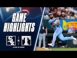 White Sox vs. Rangers Game Highlights (6/15/25) | MLB Highlights