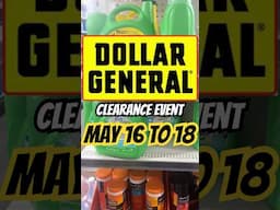 Dollar General CLEARANCE EVENT MAY 16 to 18! #dollargeneral