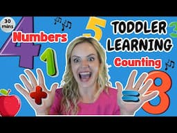 Toddler Learning Numbers & Counting | Learn First Words, Gestures, Nursery Rhymes & Number Songs