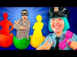 PoliceGirl is Pregnant 👮‍♂️🚓🚨 | Surprise Eggs Kids Song | Lights Kids Song