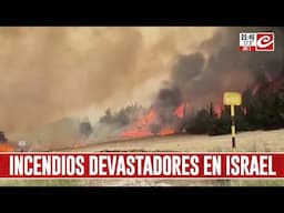 Incendios en Israel: las llaman arrasan con todo y solicitan ayuda internacional