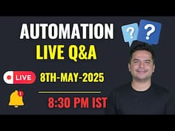 Automation Testing Live Q&A | New Automation Testing Batch Starts From 14th May 2025