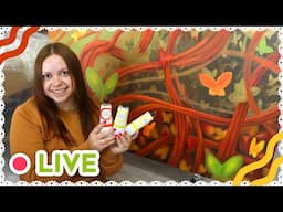 Working on the Big Painting – 🔴LIVE