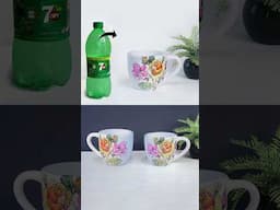 Plastic bottle flower vase || Flower vase making with POP || Best out of waste