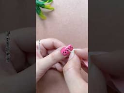 💅💕Easy dot nail art design #nailart2025 #shorts #shortvideo