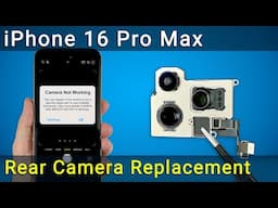 iPhone 16 Pro Max Rear Camera Repair - DIY Fix Guide (Black Screen & Calibration)