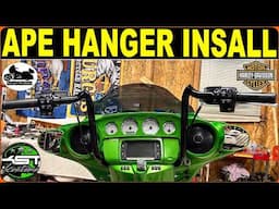 16" KST Mayhem HANDLEBAR INSTALL! 2017 Harley STREET GLIDE Build Part 2
