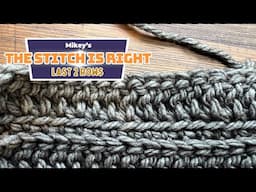 Last 2 Rows: Stitch is Right Crochet Game