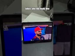 Editors after RCB finally Won #rcb #shorts