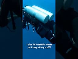 Dive in a wetsuit? Fourth Element Tech Shorts give you POCKETS!! Find them at fourth element.com
