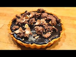First Time Making A Chocolate Tart | Ferrero Rocher | Honey Bourbon Chocolate Ganache | Dessert